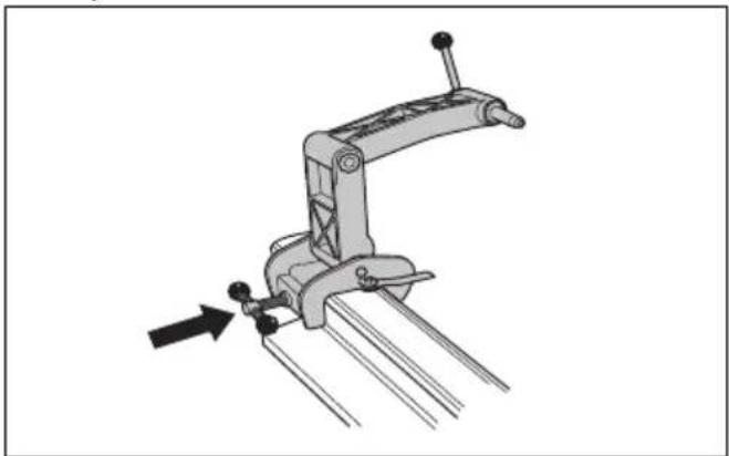 HUSQVARNA K 1 PACE - To install the rail fixture RA 10, RA 10S - 2