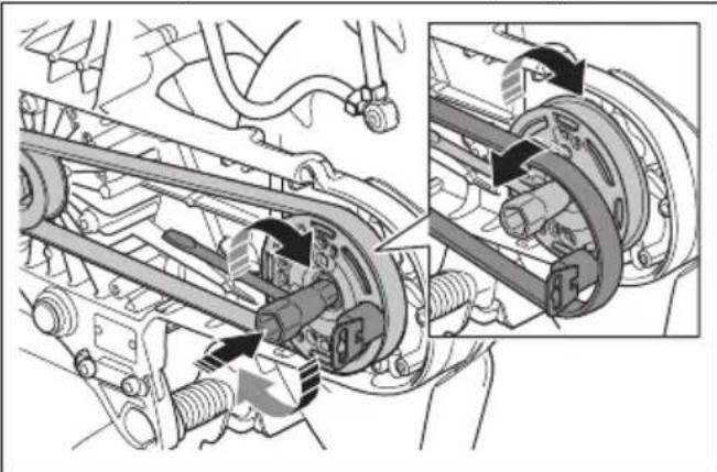 HUSQVARNA K 1 PACE - To remove the drive belt - 1