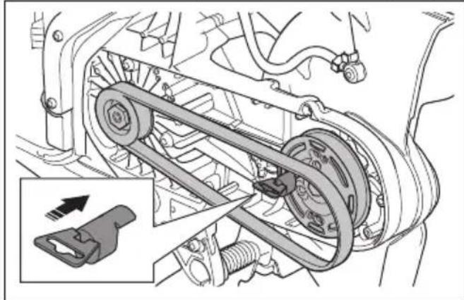 HUSQVARNA K 1 PACE - To install the drive belt - 1