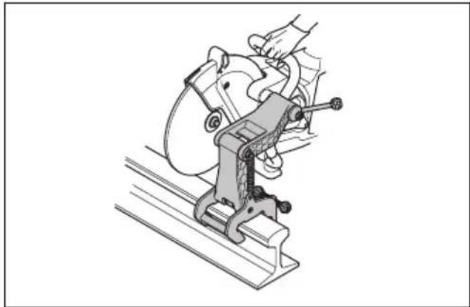 HUSQVARNA K 1 PACE - Utilisation de la fixation de rail RA 11 - 2
