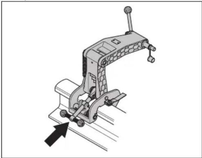 HUSQVARNA K 1 PACE - To install the rail fixture RA 11 - 2
