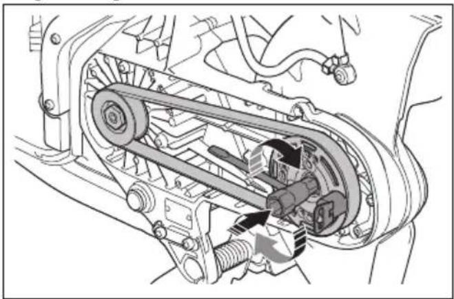 HUSQVARNA K 1 PACE - So installieren Sie den Treibriemen - 2