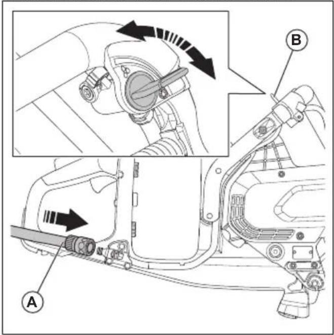 HUSQVARNA K 1 PACE - Het koelwater aansluiten - 1