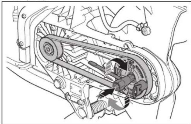 HUSQVARNA K 1 PACE - To install the drive belt - 2