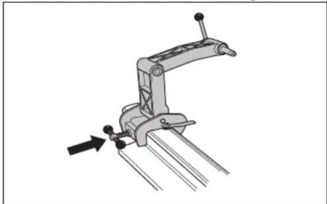 HUSQVARNA K 1 PACE - Installationspunkte und Schienenvorrichtungsanzeige - 4
