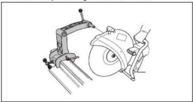 HUSQVARNA K 1 PACE - To install the rail fixture RA 10, RA 10S - 3