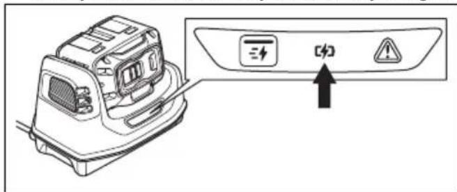 HUSQVARNA K 1 PACE - To connect the battery to the battery charger - 1