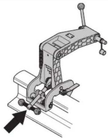 HUSQVARNA K 1 PACE - Installation de la fixation de rail RA 11 - 2