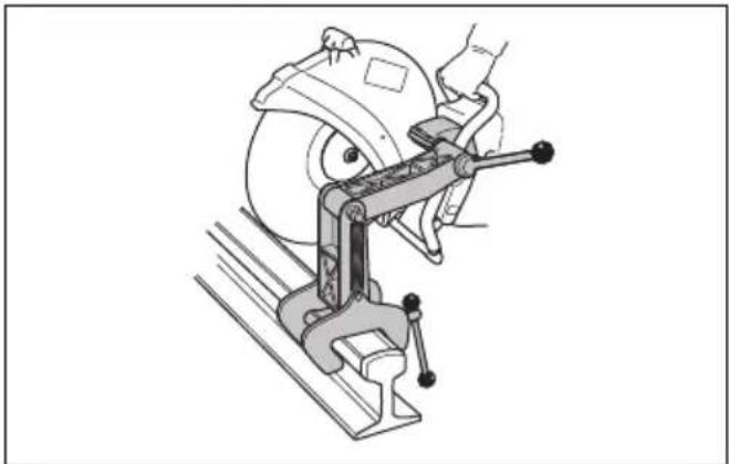 HUSQVARNA K 1 PACE - De railbevestiging gebruiken RA 10, RA 10S - 2