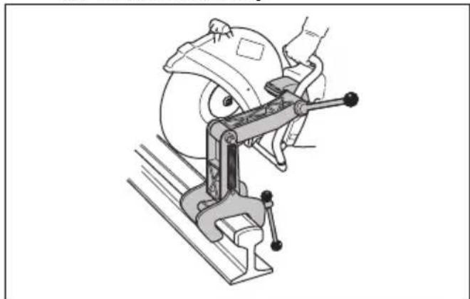 HUSQVARNA K 1 PACE - So verwenden Sie die Schienenvorrichtung RA 10, RA 10S - 3