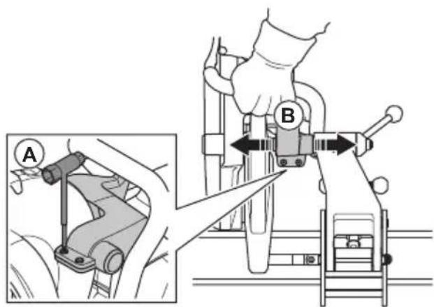 HUSQVARNA K 1 PACE - De railbevestiging gebruiken RA 11 - 3
