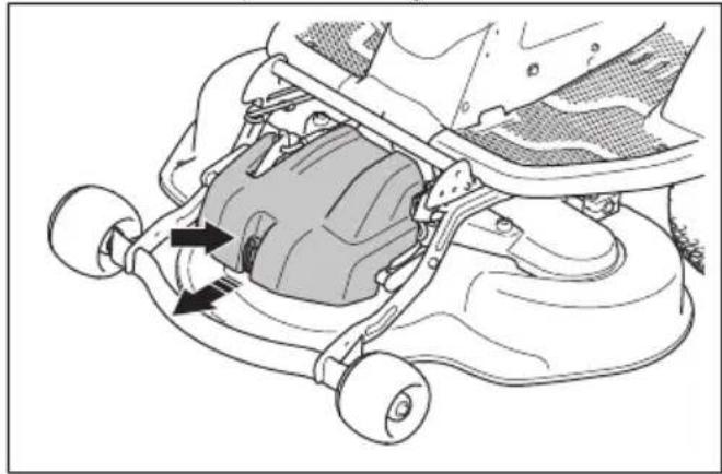 HUSQVARNA R 200iX AWD - De luchtinlaten op de regeleenheden voor de maaidekmotoren reinigen - 1