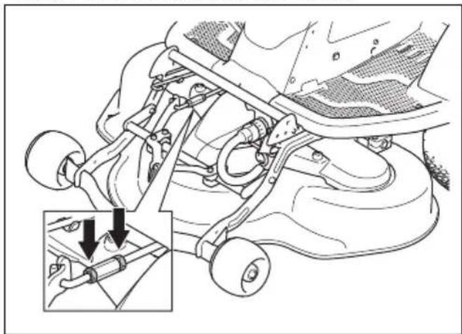 HUSQVARNA R 200iX AWD - So stellen Sie die Fluchtung des Mähdecks ein - 1