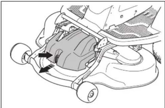 HUSQVARNA R 200iX AWD - Čiščenje odprtin za dovod zraka krmilnih enot pogonskih motorjev - 1