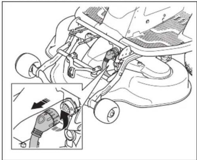 HUSQVARNA R 200iX AWD - Pour retirer et fixer le carter de coupe - 4