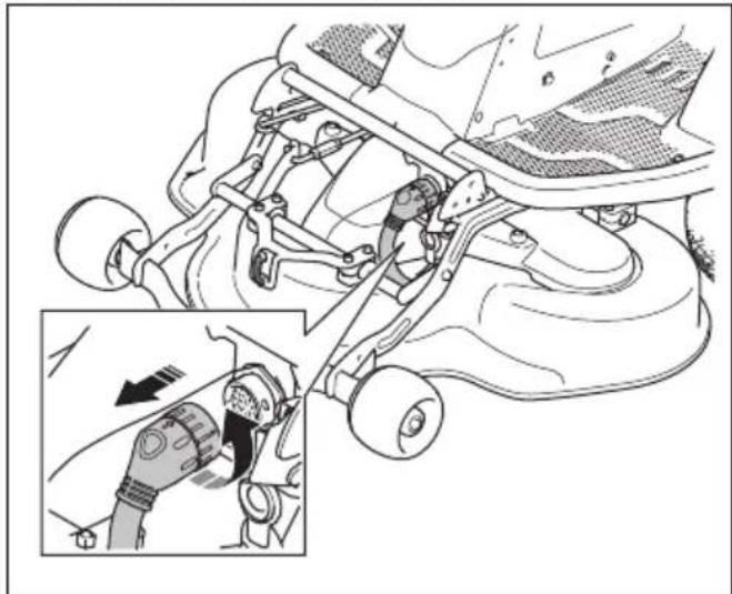 HUSQVARNA R 200iX AWD - So entfernen und befestigen Sie das Mähdeck - 4