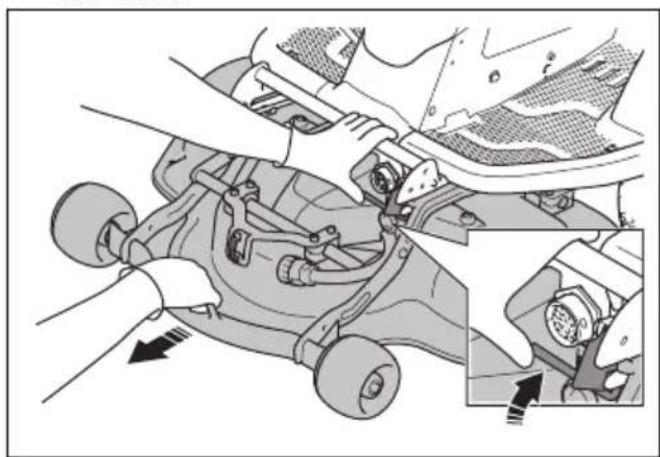 HUSQVARNA R 200iX AWD - Pour retirer et fixer le carter de coupe - 5