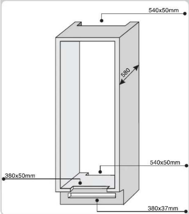 ROSIERES RBC 3380 A - TILPASS SKAPD∅RENE TIL D∅RENE PÅ KJ∅LE-/FRYSESKAPET - 4