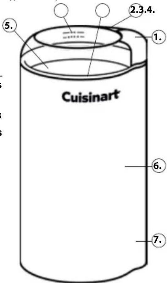 CUISINART DCG20BKNE - GRINDING SUGGESTIONS: - 1
