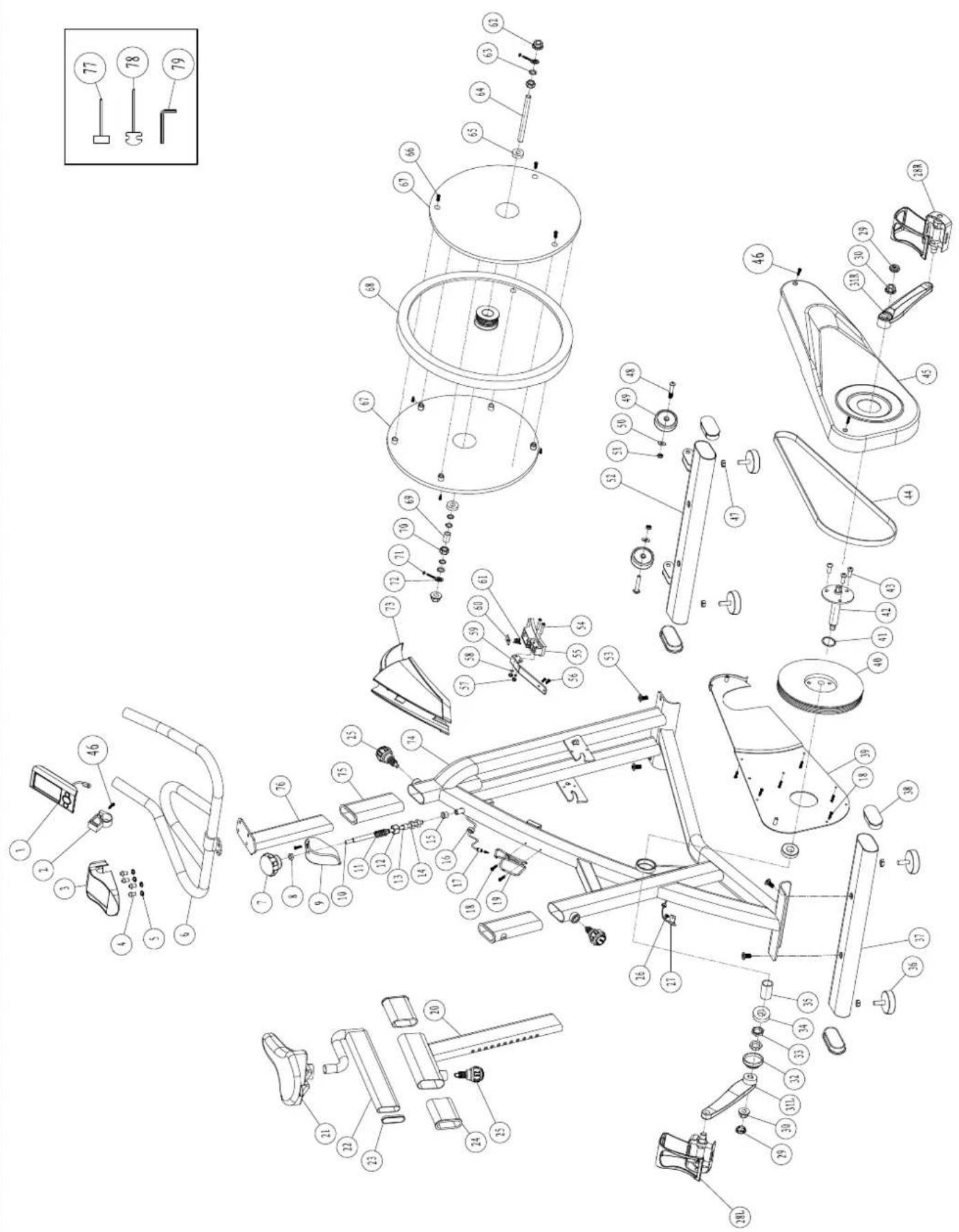 Toorx SRX 65 - VUE ECLATEE - 1