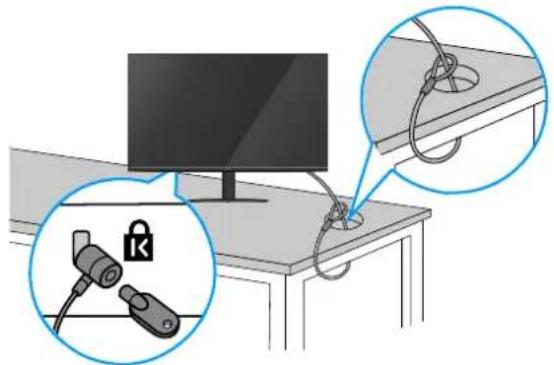 DELL Pro 27 Monitor E2725HM - Sécuriser votre moniteur avec le verrou de sécurité Kensington (optionnel) - 1