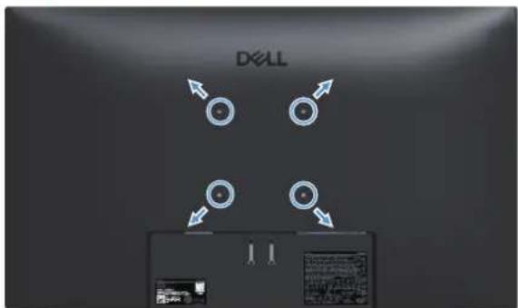 DELL Pro 27 Monitor E2725HM - Montage mural VESA (optionnel) - 1