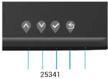 DELL Pro 27 Monitor E2725HM - Contrôles OSD - 1