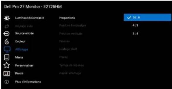 DELL Pro 27 Monitor E2725HM - Accéder au menu OSD - 11
