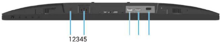 DELL Pro 27 Monitor E2725HM - Vue de dessous - 1