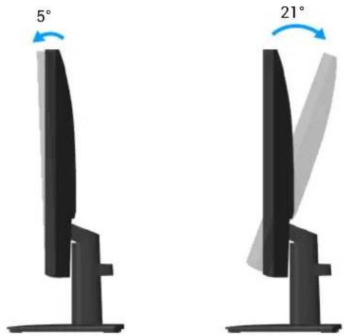 DELL Pro 27 Monitor E2725HM - Utiliser l'inclinaison - 1