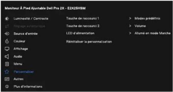 DELL Pro 24 Plus E2425HSM - Accès au menu OSD - 23