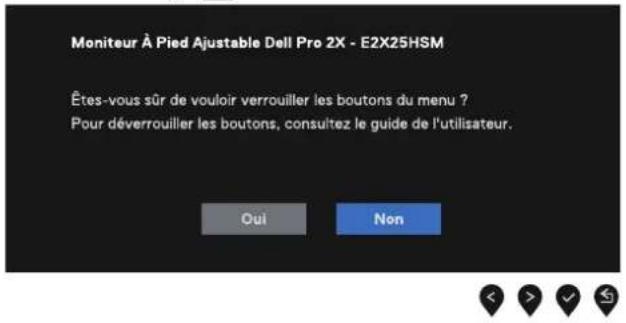 DELL Pro 24 Plus E2425HSM - Utilisez le menu Verrouiller pour verrouiller les boutons - 2
