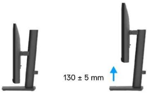 DELL Pro 24 Plus E2425HSM - Utilisation de la hauteur - 1