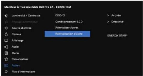 DELL Pro 24 Plus E2425HSM - Accès au menu OSD - 29