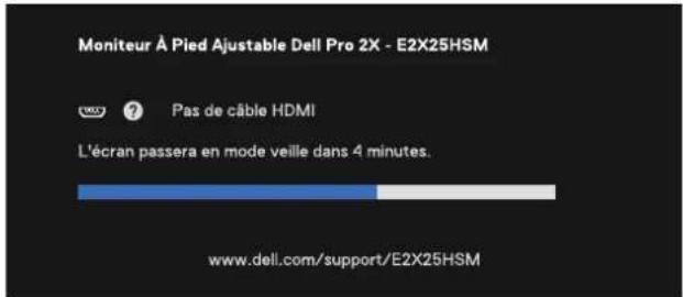 DELL Pro 24 Plus E2425HSM - Messages d'avertissement OSD - 7