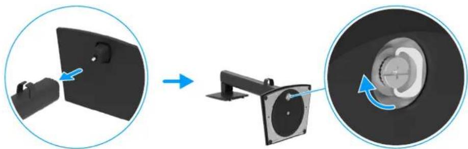DELL Pro 24 Plus E2425HSM - Connexion du support - 1