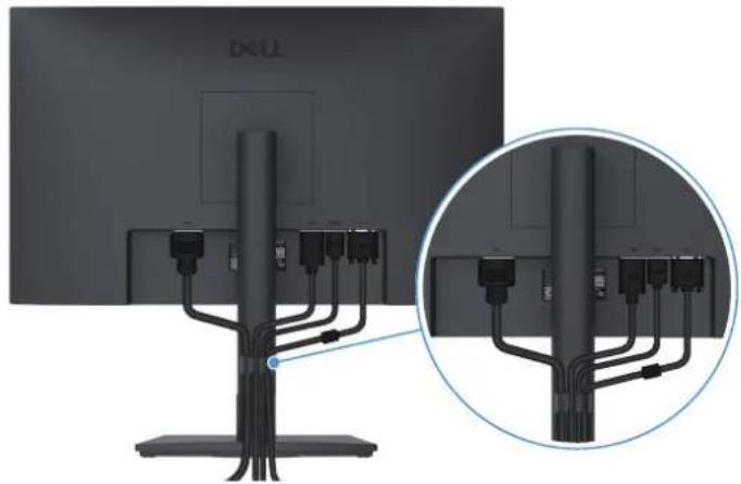 DELL Pro 24 Plus E2425HSM - Organisation des câbles - 1