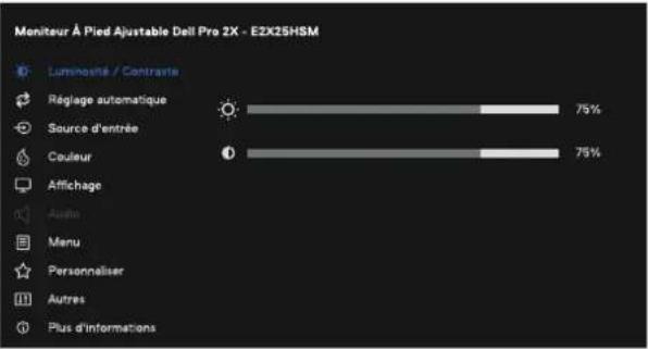 DELL Pro 24 Plus E2425HSM - Accès au menu OSD - 2