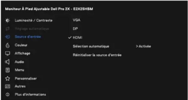 DELL Pro 22 E2225HSM - Réglage automatique en cours... - 1
