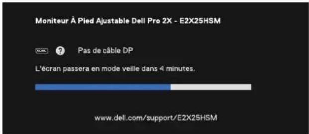 DELL Pro 22 E2225HSM - Messages d'avertissement OSD - 6