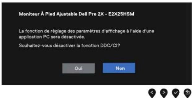 DELL Pro 22 E2225HSM - Messages d'avertissement OSD - 3