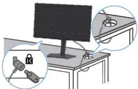 DELL Pro 22 E2225HSM - Sécurisation de votre moniteur avec un verrou Kensington (optionnel) - 1