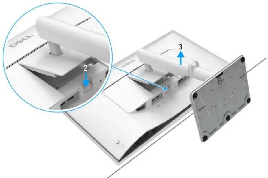 DELL 27 Plus 4K S2725QS - Enlever le pied du moniteur - 1