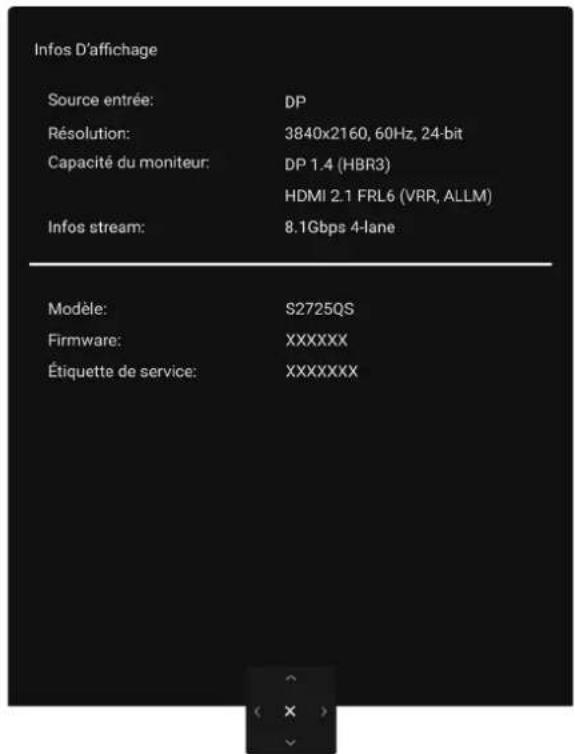 DELL 27 Plus 4K S2725QS - Infos D'affichage - 1