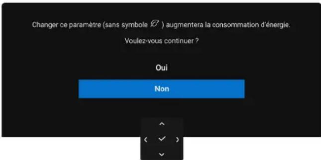 DELL 27 Plus 4K S2725QS - Messages d'ajretissement OSD - 4