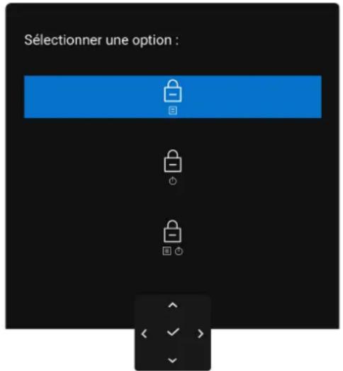 DELL 27 Plus 4K S2725QS - Verrouillage des boutons de commande - 1