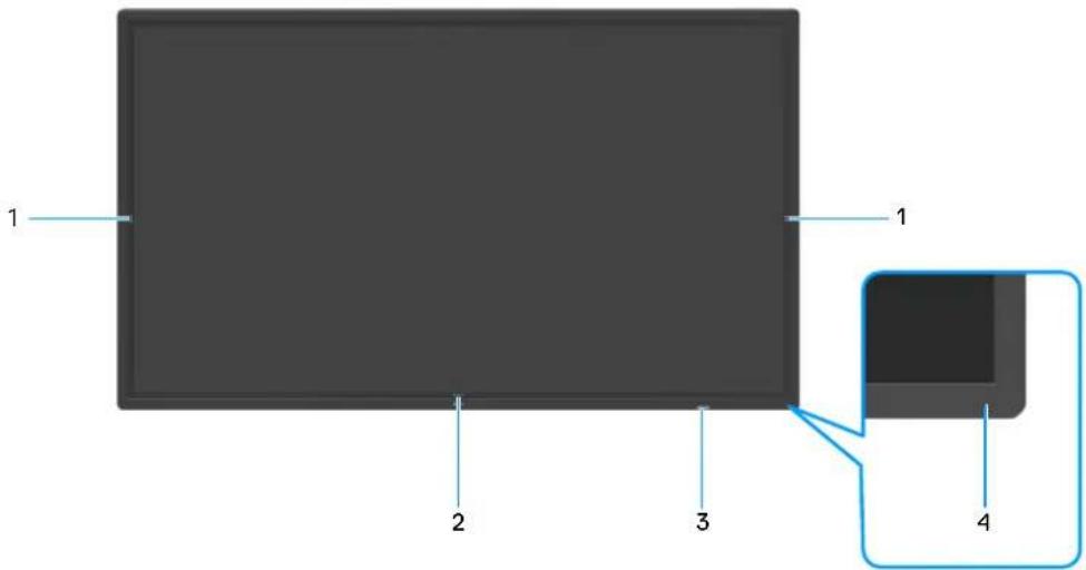 DELL Pro 75 Plus 4 P7525QT - Identifier les pieces et les commandes - 1