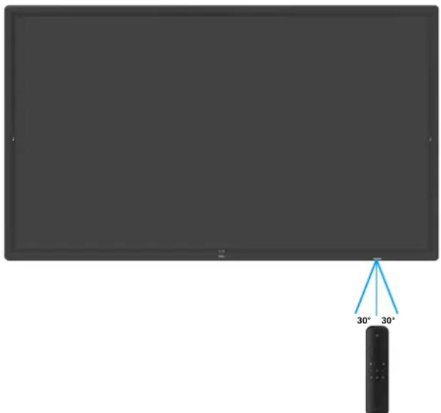 DELL Pro 75 Plus 4 P7525QT - Portée de la télécommande - 1