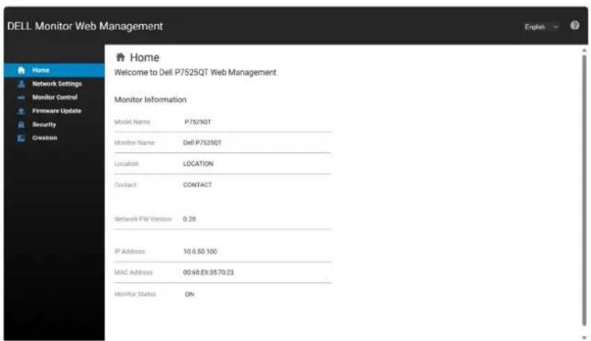 DELL Pro 75 Plus 4 P7525QT - Gestion Web Dell pour les écrans - 5