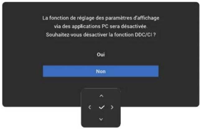 DELL 32 Plus S3225QS - Messages d'advertisement de l'OSD - 4